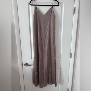 UO Silence + Noise Mauve Maxi Polyester Dress